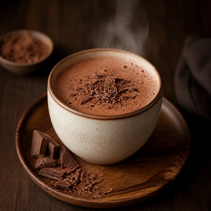 Hot Chocolate Milk prepared for serving