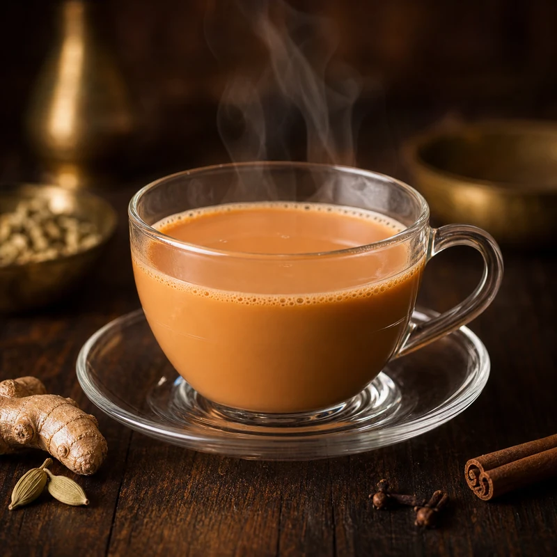 Tea prepared for serving