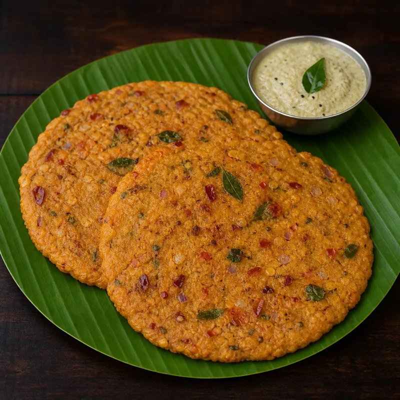 Kara Adai (2 pcs) prepared for serving