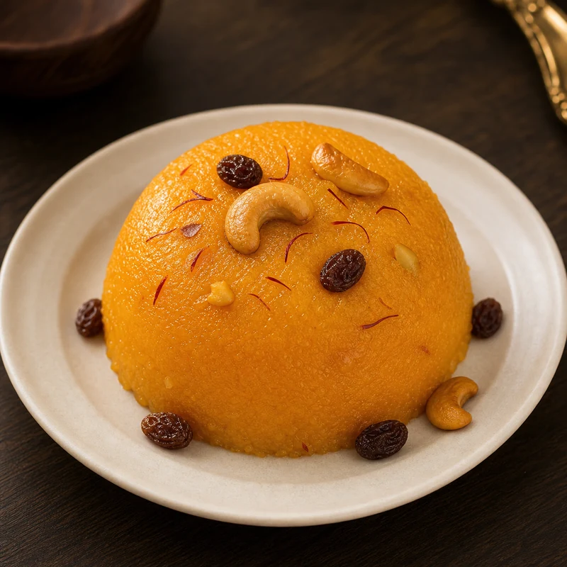 Kesari prepared for serving