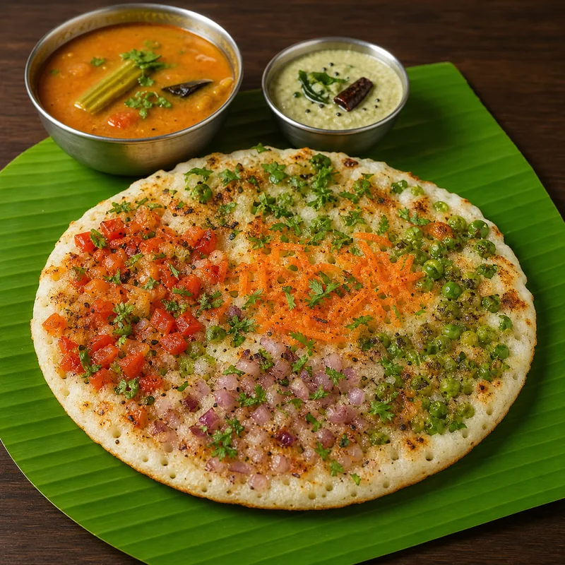 5 Taste Uthappam prepared for serving
