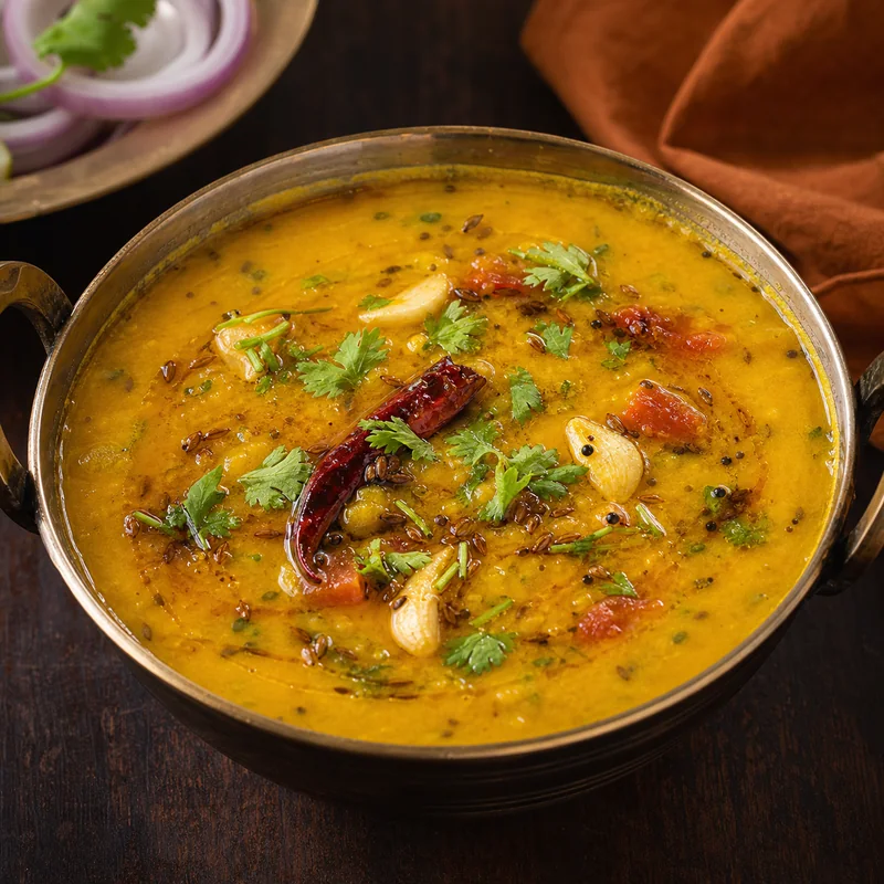 Dal Tadka prepared for serving