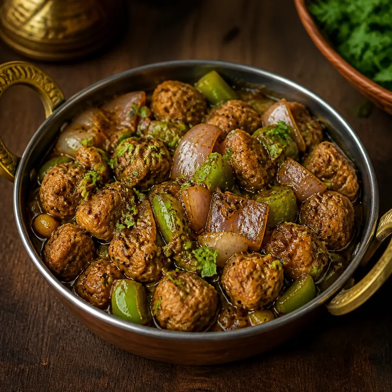 Soya Pepper Masala prepared for serving