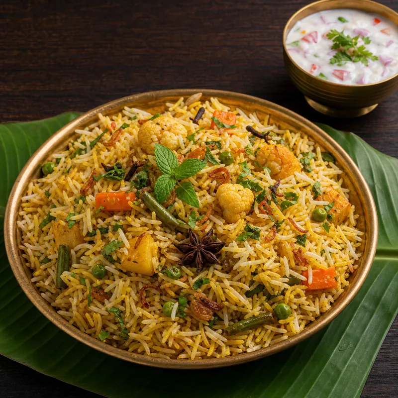 Biryani of the day prepared for serving