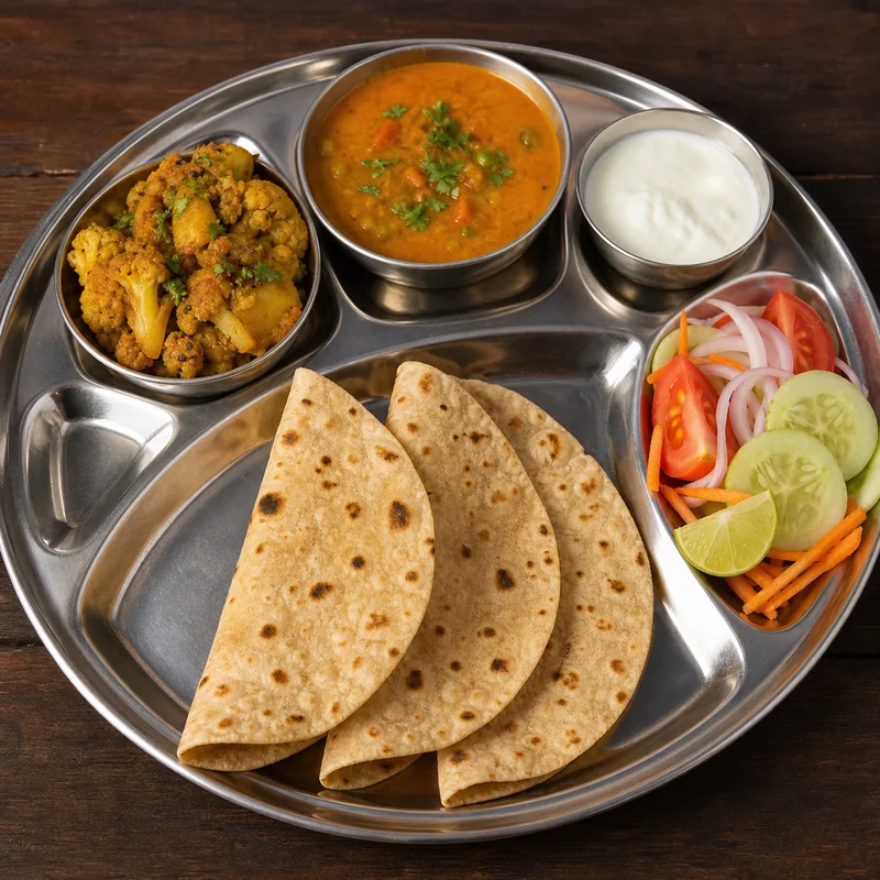 Diet Lunch prepared for serving