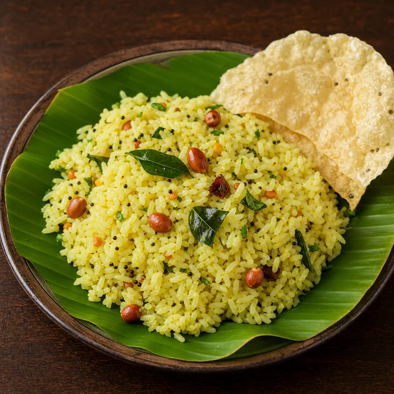 Variety Rice of the day prepared for serving