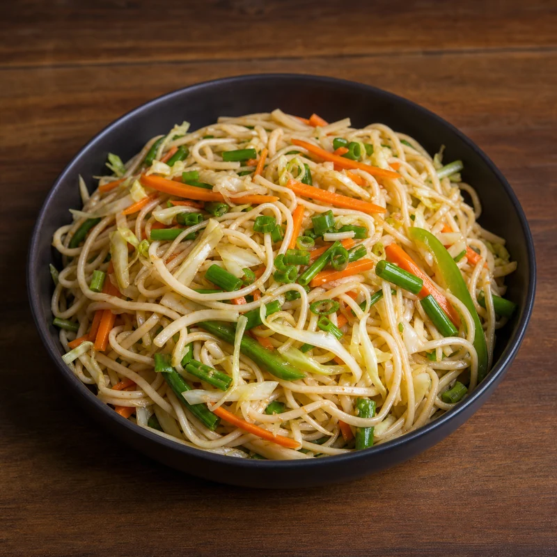 Vegetable Noodles prepared for serving